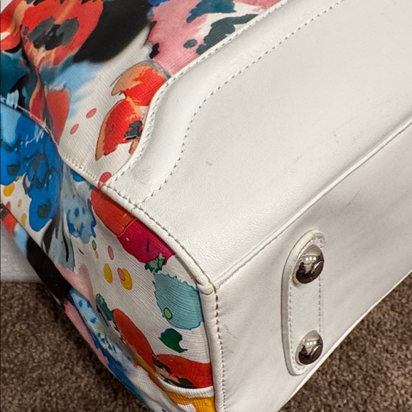 Sharif floral paint splatter shoulder bag purse - Picture 11 of 16